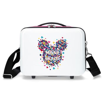 Neceser Abs Minnie Magic Corazones Adaptable A Trolley Fucsia