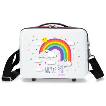 Neceser Abs Movom Arcoiris Always Smile Adaptable A Trolley Blanco