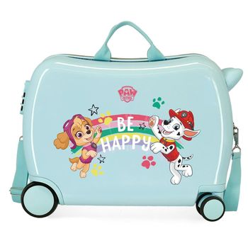  Paw Patrol Skye - Maleta para niños, Bolsa de cabina pequeña  rosa para niñas con asa extensible