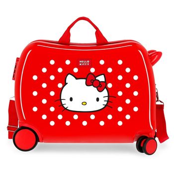 Maleta De Cabina Castle Of Hello Kitty Rígida Con Capacidad De 34 L Roja