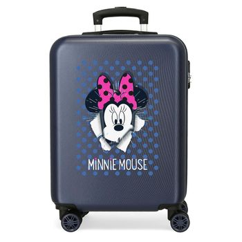 Maleta De Cabina Minnie Rígida 55cm Sunny Day Azul Marino