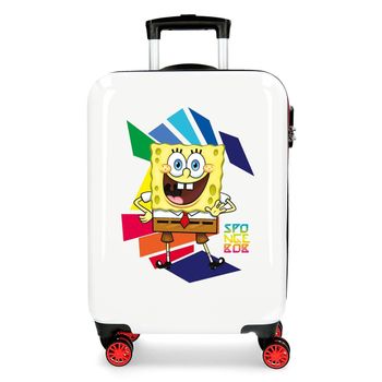 Maleta De Cabina "hello Bob" Bob Esponja Rígida 55cm