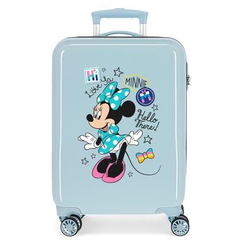 Maleta De Cabina Minnie Hi Love Rígida 55cm Azul