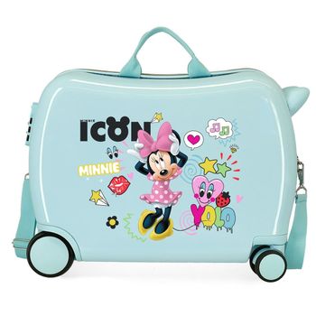 Maleta Infantil 2 Ruedas Multidireccionales Enjoy Minnie Icon Turquesa