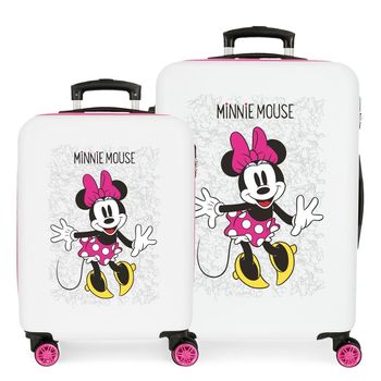 Funda Para Maleta De Cabina Minnie Fucsia con Ofertas en Carrefour