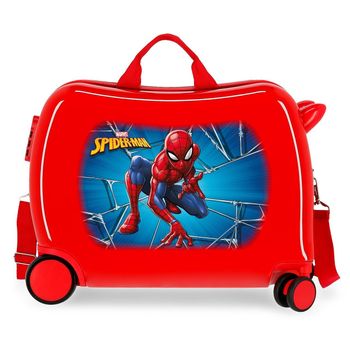 Maleta Infantil Spiderman Black 2 Ruedas Multidireccionales Rojo 50 Cm