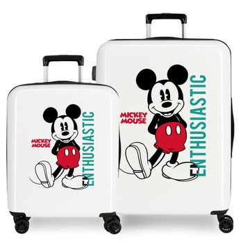 Juego De Maletas Mickey Enthusiastic Rígidas 55-70cm