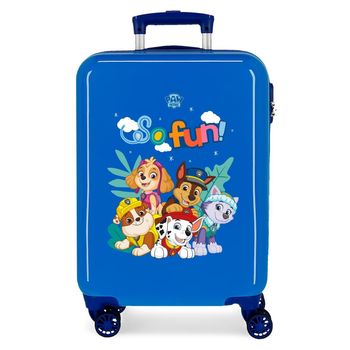 Maleta De Cabina Paw Patrol So Fun Rígida 55cm Azul