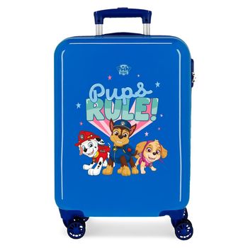 Maleta De Cabina Paw Patrol Pups Rule Rígida 55cm Azul