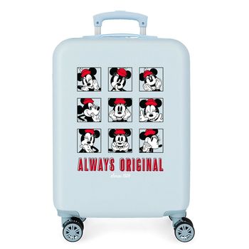 Maleta De Cabina Minnie Always Original Good Vibes Only Rígida 55cm