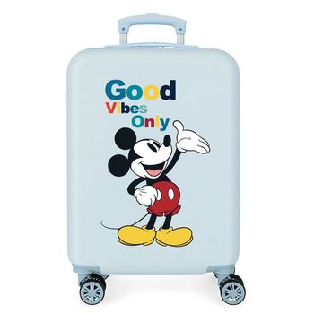 Maleta De Cabina Mickey Original Good Vibes Only Azul