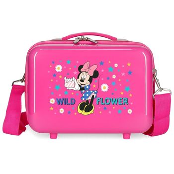 Neceser Abs Minnie Wild Flower Adaptable Fucsia