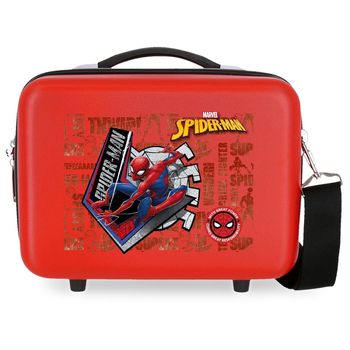 Neceser Abs Spiderman Great Power Adaptable Rojo