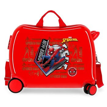 Maleta Infantil Spiderman Great Power 2 Ruedas Multidireccionales Rojo 50 Cm