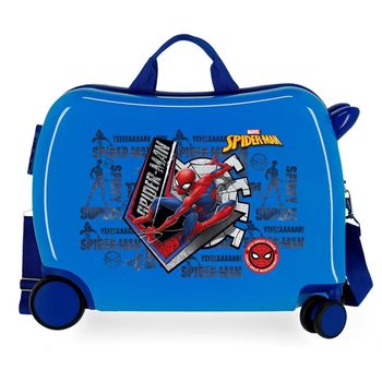 Maleta Infantil Spiderman Great Power 2 Ruedas Multidireccionales Azul