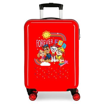 Maleta De Cabina Patrulla Canina Forever Fun Rígida  Rojo 55cm