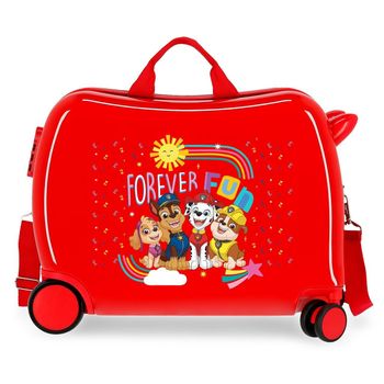 Maleta Infantil Patrulla Canina Forever Fun 2 Ruedas Multidireccionales Rojo