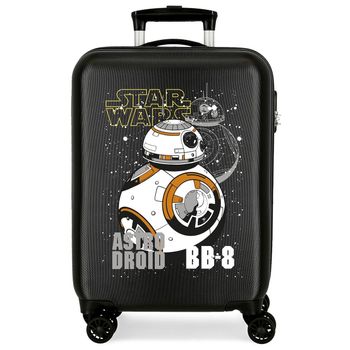 Maleta De Cabina Star Wars Droids Bb8 Rígida Negro 55cm