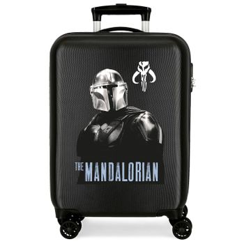 Maleta De Cabina Star Wars The Mandalorian Rígida Negro 55 Cm