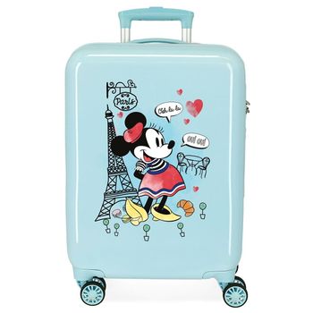 Maleta De Cabina Minnie Around The World Paris Turquesa