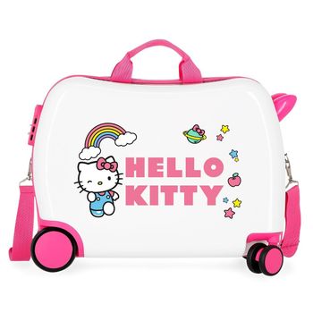 Maleta Infantil 2 Ruedas Multidireccionales Hello Kitty You Are Cute Blanco