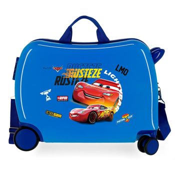 Maleta Infantil Cars Rusteze Lightyear 2 Ruedas Multidireccionales Azul