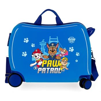 Maleta Infantil 2 Ruedas Multidireccionales Paw Patrol Always Heroic Azul