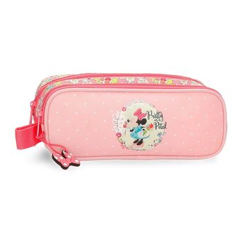 Estuche Minnie Florals Dos Compartimentos