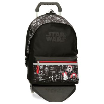 Mochila Escolar Con Portaordenador Star Wars Space Mission 44cm Con Carro