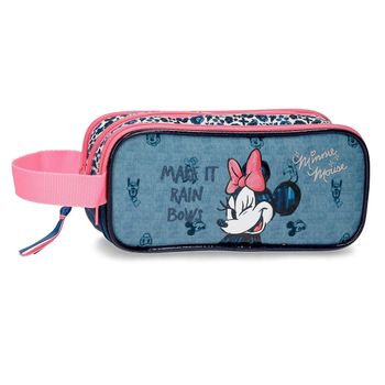 Estuche Minnie Make It Rain Bows Triple Cremallera