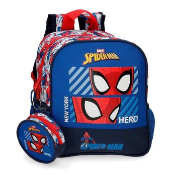 Mochila Spiderman Totally Awesome 33cm Adaptable A Carro con Ofertas en  Carrefour