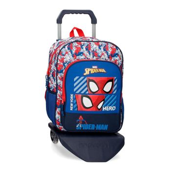 Mochila Escolar Spiderman Con Carro