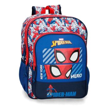 Mochila 40cm Spiderman Hero Dos Compartimentos