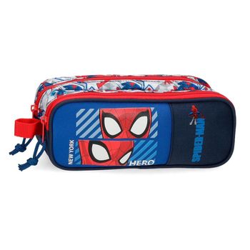 Estuche Spiderman Hero Dos Compartimentos