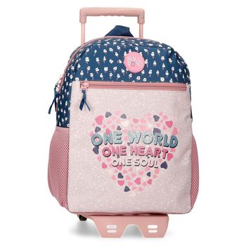 Mochila Preescolar Roll Road one World Con Carro