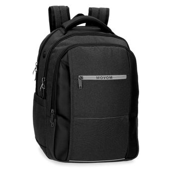 Mochila Para Portátil 15,6´´ Movom Trimmed Tres Compartimentos Negro