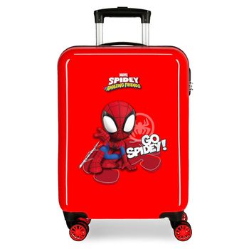 Maleta De Cabina Spidey Team Up Rígida 55 Cm Azul 4691721