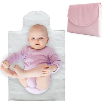 Duffi Baby Cambiador Bebe Portatil Polipiel.circulos Color Rosa