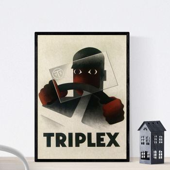 Poster Vintage. Cartel Vintage Triplex, 1931.
