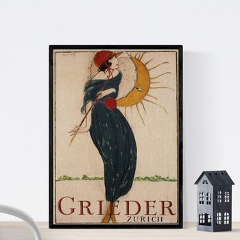 Poster Vintage. Cartel Vintage Grieder.