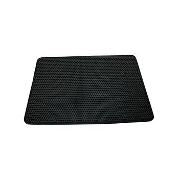 Alfombra Gatos Arenero Doble Capa Impermeable Alfombrilla Arenero Gato Cat Litter Mat Fácil Limpiar 46*65cm