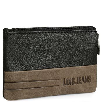 Monedero Pequeño Unisex De Cuero. Protección Rfid. Caja Para Regalo. 202402 Negro-marron