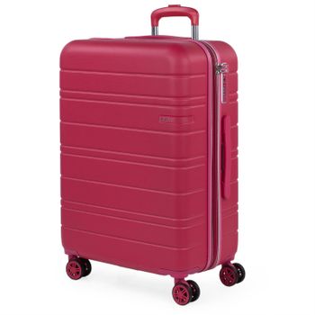 Maleta De Viaje Mediana Extensible Abs Trolley 60cm 4 Ruedas Dobles Tsa 171260 Fresa