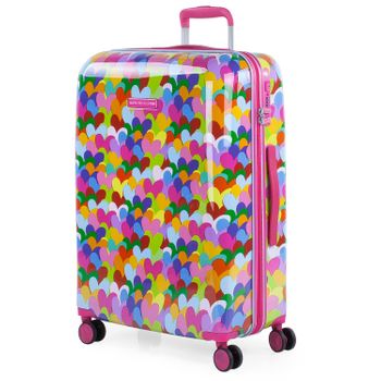 Maleta De Viaje Grande Policarbonato Trolley 60cm 4 Ruedas Dobles Tsa 131160 Fucsia