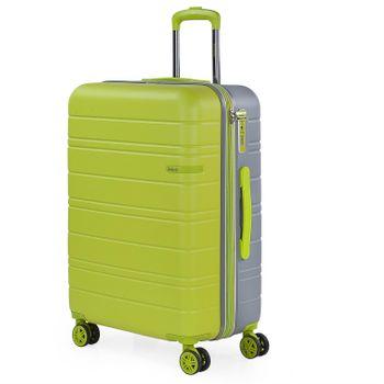 Maleta De Viaje Mediana Extensible Abs Trolley 60cm 4 Ruedas Dobles Tsa 171260 Pistacho-pl