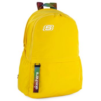 Mochila Escolar Adolescente Con Bolsillo Interior Ipad Tablet  S894 Limon Cromo