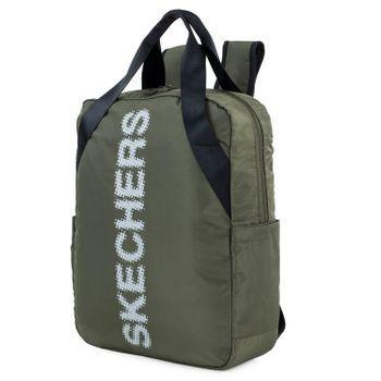 Mochila Unisex Skechers Griffinc Con Doble Asa Superior. S901 Verde Kaki