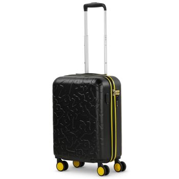 Maleta Cabina Puerto Usb Abs Trolley 55cms 4 Ruedas Dobles Candado Tsa 171150 Negro