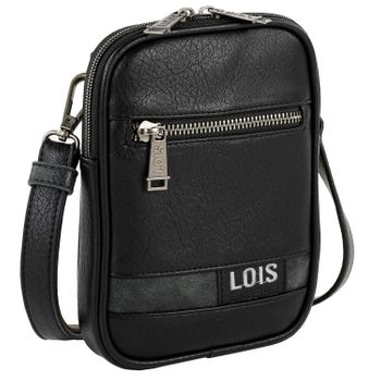 Bolso Bandolera Pequeño Para Móvil De Piel Sintética Hombre De Marca 310217 Negro