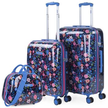 Pack 2 Maletas De Viaje Rígidas Cabina 4 Ruedas 55x40x20 Cm Trolley Abs  T71650p Blanco/bla con Ofertas en Carrefour